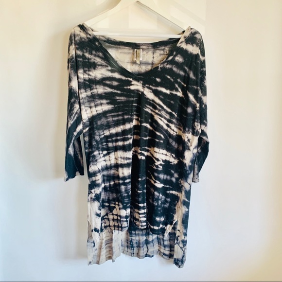 XCVI Hi Lo Tie Dye Boho Tunic Top - Picture 6 of 13